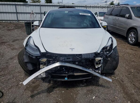 5YJ3E1EB7MF973267 2021 TESLA MODEL Белый Вид спереди