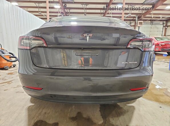 5YJ3E1EB7MF981269 2021 TESLA MODEL Gray Հետևի տեսք