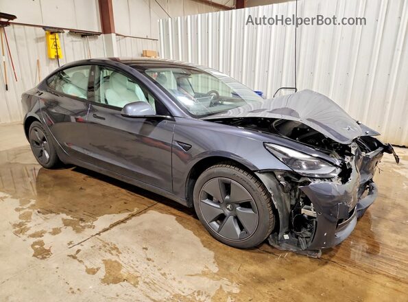5YJ3E1EB7MF981269 2021 TESLA MODEL Gray Առջևի աջ