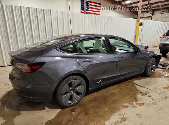 5YJ3E1EB7MF981269 2021 TESLA MODEL Gray Հետևի աջ