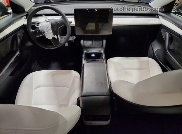 5YJ3E1EB7MF981269 2021 TESLA MODEL Gray Առջևի վահանակի տեսք
