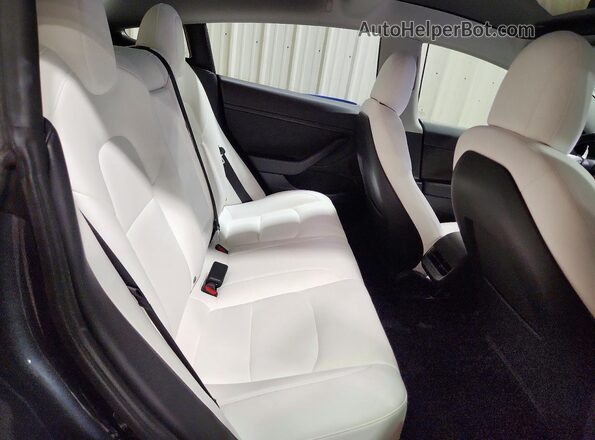 5YJ3E1EB7MF981269 2021 TESLA MODEL Gray Հետևի նստատեղերի տեսք
