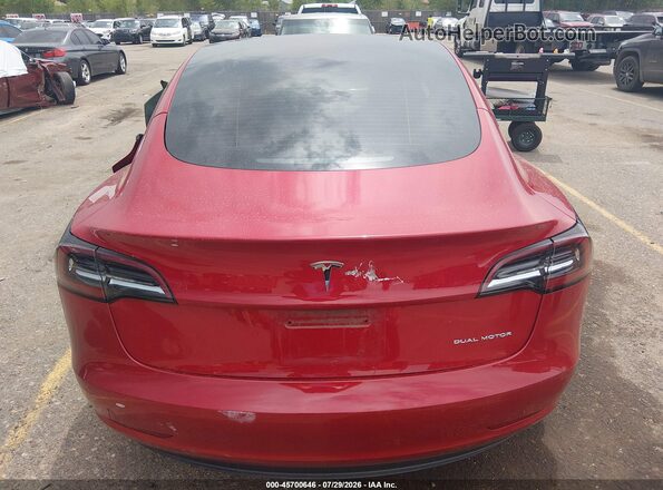 5YJ3E1EB7NF131899 2022 TESLA MODEL 3 Red სალონის 360-გრადუსიანი ხედი
