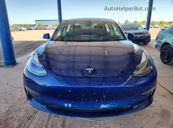 5YJ3E1EB7NF133006 2022 TESLA MODEL Blue Вид спереду