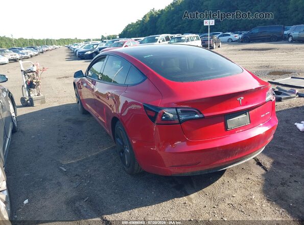 5YJ3E1EB7NF134124 2022 TESLA MODEL 3 Red Tył lewy