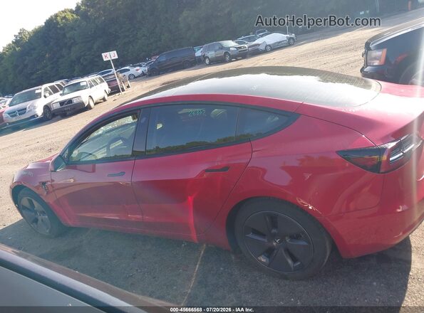 5YJ3E1EB7NF134124 2022 TESLA MODEL 3 Red Widok wnętrza 360 stopni