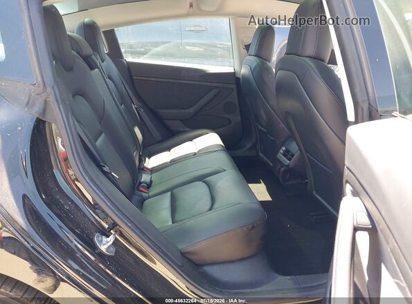 5YJ3E1EB7NF180648 2022 TESLA MODEL 3 Black Widok naklejki z numerem VIN