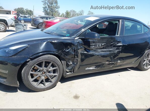 5YJ3E1EB7NF180648 2022 TESLA MODEL 3 Black Widok z przodu