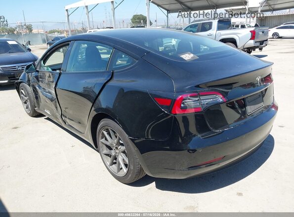 5YJ3E1EB7NF180648 2022 TESLA MODEL 3 Black Tył lewy