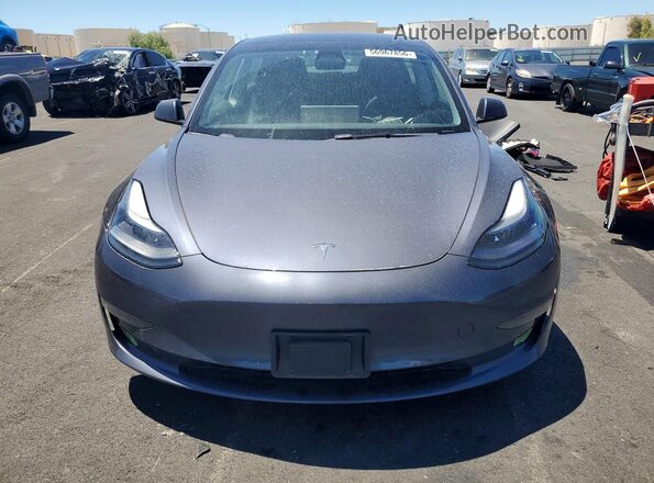 5YJ3E1EB7PF386359 2023 TESLA MODEL Gray Widok z przodu