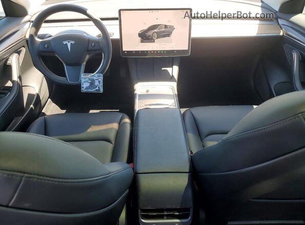 5YJ3E1EB7PF386359 2023 TESLA MODEL Gray Widok deski rozdzielczej