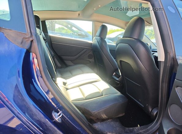 5YJ3E1EB7PF624968 2023 TESLA MODEL Blue Вид задніх сидінь