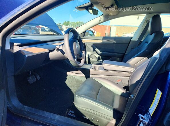 5YJ3E1EB7PF624968 2023 TESLA MODEL Blue Вид салону спереду