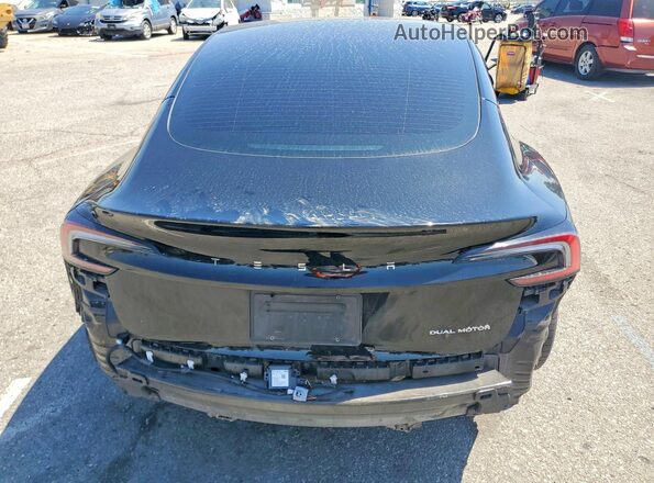 5YJ3E1EB7RF716973 2024 TESLA MODEL Black Rear view