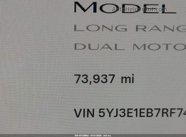5YJ3E1EB7RF746281 2024 TESLA MODEL 3 Белый 