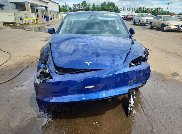 5YJ3E1EB7RF794900 2024 TESLA MODEL Blue Front view