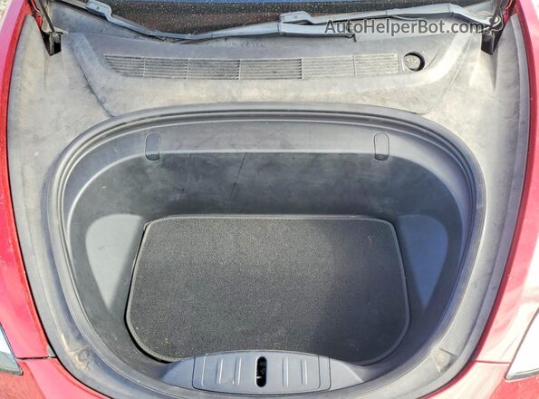 5YJ3E1EB8JF079452 2018 TESLA MODEL Red უკანა სალონის ხედი