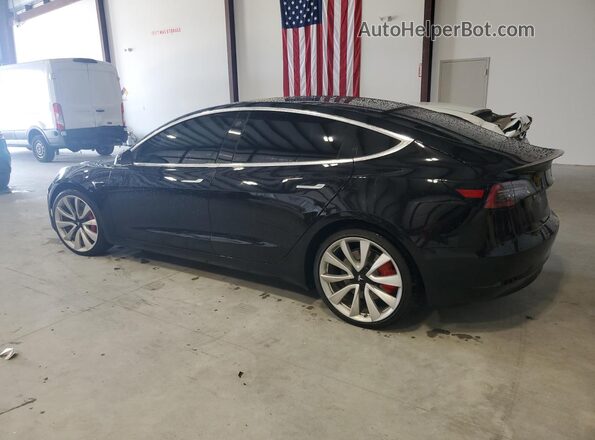 5YJ3E1EB8JF082674 2018 TESLA MODEL Black Задня ліва чверть