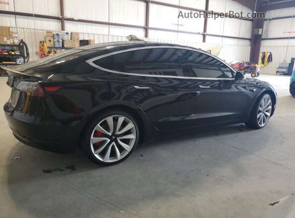 5YJ3E1EB8JF082674 2018 TESLA MODEL Black Задня права чверть