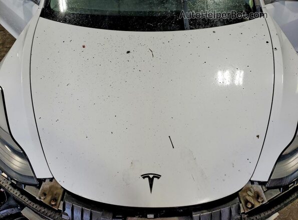 5YJ3E1EB8JF093884 2018 TESLA MODEL White Вид задньої частини салону