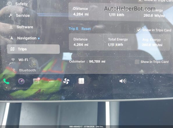 5YJ3E1EB8LF637075 2020 TESLA MODEL 3 White Widok wnętrza 360 stopni