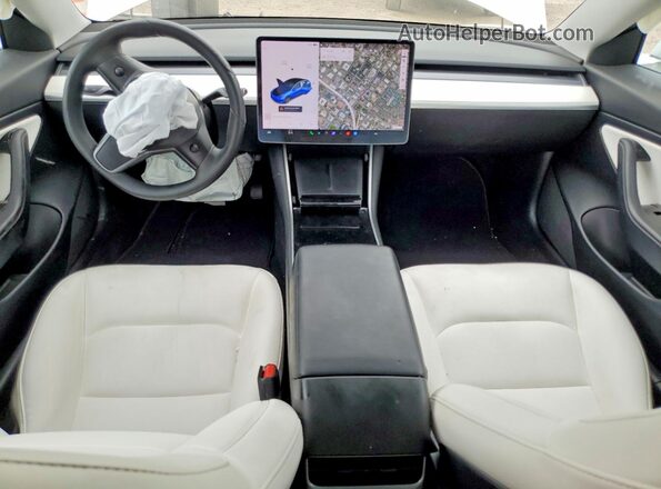 5YJ3E1EB8LF639621 2020 TESLA MODEL White წინა პანელის ხედი
