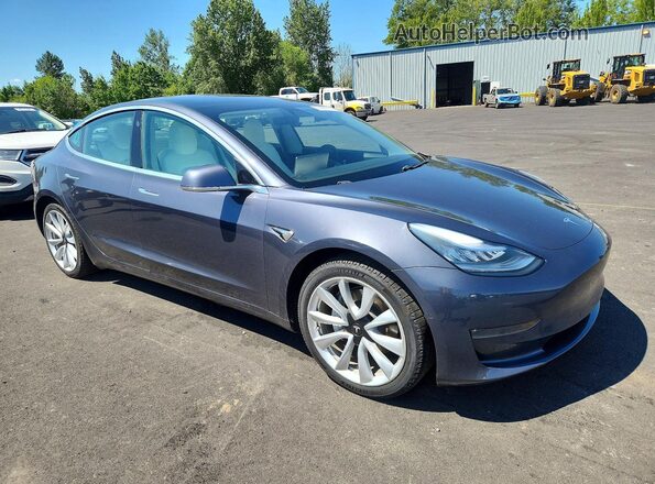 5YJ3E1EB8LF640123 2020 TESLA MODEL Gray Przód prawy