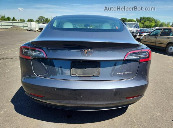 5YJ3E1EB8LF640123 2020 TESLA MODEL Gray Widok z tyłu