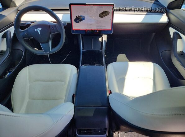 5YJ3E1EB8LF640123 2020 TESLA MODEL Gray Widok deski rozdzielczej