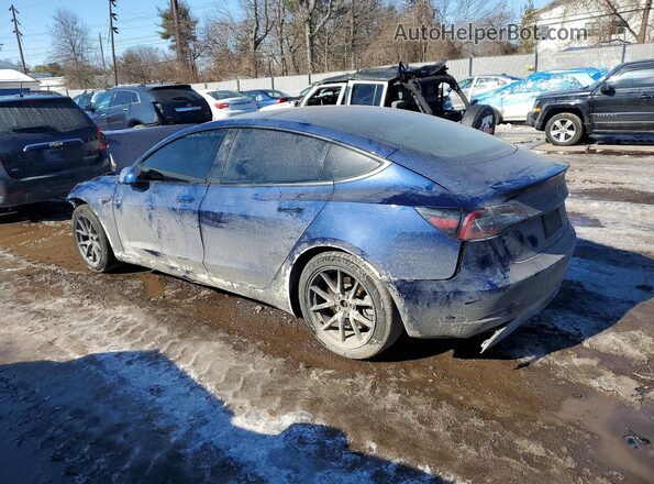 5YJ3E1EB8MF054958 2021 TESLA MODEL Blue Tył lewy