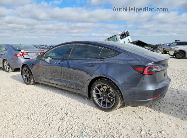 5YJ3E1EB8MF055690 2021 TESLA MODEL Gray Задня ліва чверть