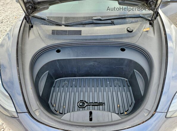 5YJ3E1EB8MF055690 2021 TESLA MODEL Gray Вид задньої частини салону