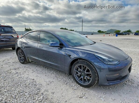 5YJ3E1EB8MF055690 2021 TESLA MODEL Gray Передня права чверть