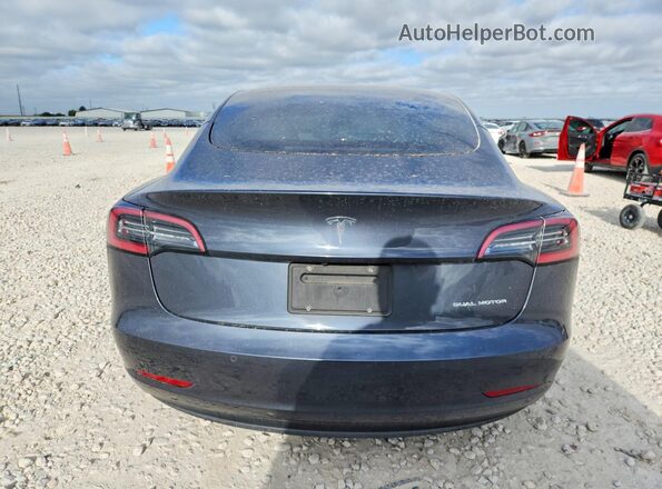 5YJ3E1EB8MF055690 2021 TESLA MODEL Gray Вид ззаду