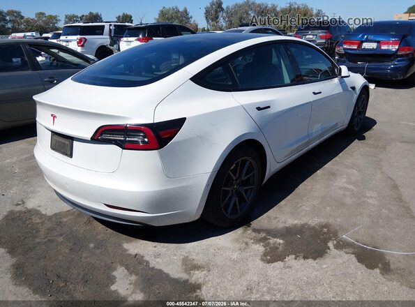 5YJ3E1EB8MF066821 2021 TESLA MODEL 3 White Trasero derecho