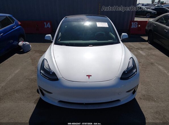 5YJ3E1EB8MF066821 2021 TESLA MODEL 3 White Vista del cuadro de instrumentos