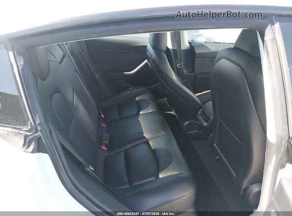 5YJ3E1EB8MF066821 2021 TESLA MODEL 3 White Vista de la etiqueta del VIN