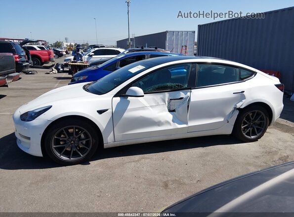 5YJ3E1EB8MF066821 2021 TESLA MODEL 3 White Vista interior de 360 grados