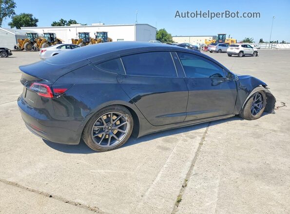 5YJ3E1EB8MF075552 2021 TESLA MODEL Black Հետևի աջ
