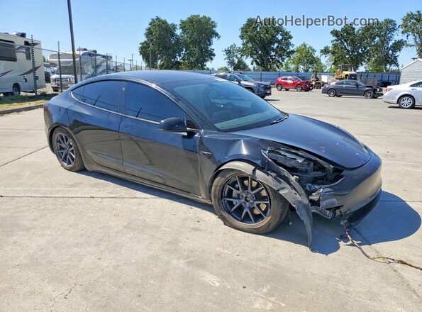 5YJ3E1EB8MF075552 2021 TESLA MODEL Black Առջևի աջ