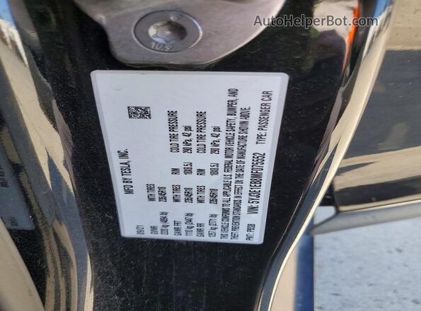 5YJ3E1EB8MF075552 2021 TESLA MODEL Black Շարժիչի բաժամունքի տեսք