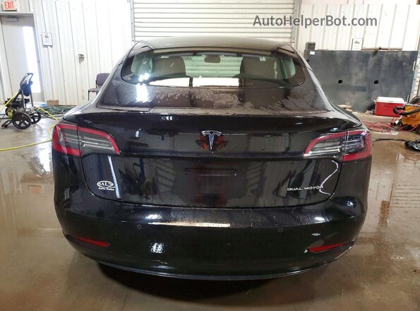 5YJ3E1EB8MF077544 2021 TESLA MODEL Черный Вид сзади