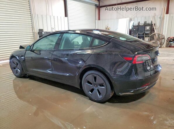 5YJ3E1EB8MF077544 2021 TESLA MODEL Черный Задняя левая четверть