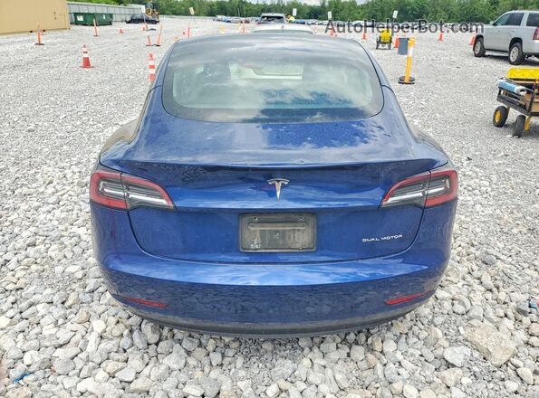 5YJ3E1EB8MF855325 2021 TESLA MODEL Blue Vista trasera