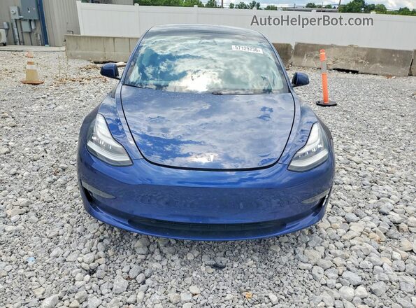 5YJ3E1EB8MF855325 2021 TESLA MODEL Blue Vista frontal