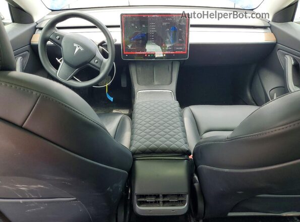 5YJ3E1EB8MF855325 2021 TESLA MODEL Blue Vista del salpicadero