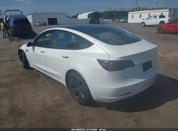5YJ3E1EB8MF902014 2021 TESLA MODEL 3 White Trasero izquierdo