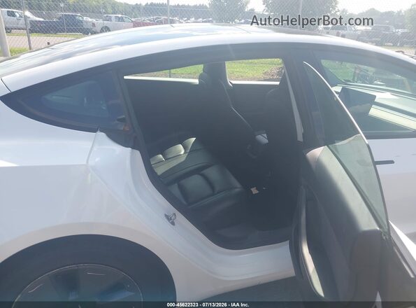 5YJ3E1EB8MF902014 2021 TESLA MODEL 3 White Vista de la etiqueta del VIN