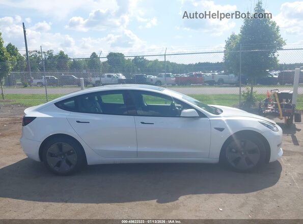 5YJ3E1EB8MF902014 2021 TESLA MODEL 3 White Vista del cuadro de instrumentos