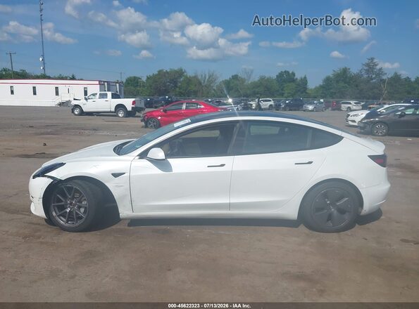 5YJ3E1EB8MF902014 2021 TESLA MODEL 3 White Vista interior trasera